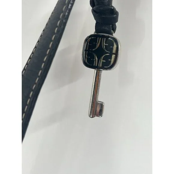 Vintage Y2K Fossil Back Black Brown Shoulder Bag - Picture 7 of 9